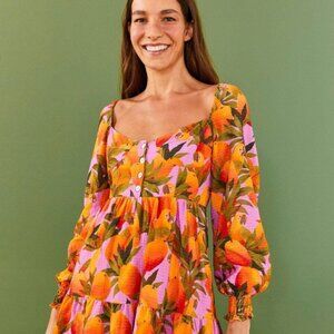 Farm Rio Mango Macaw Dress